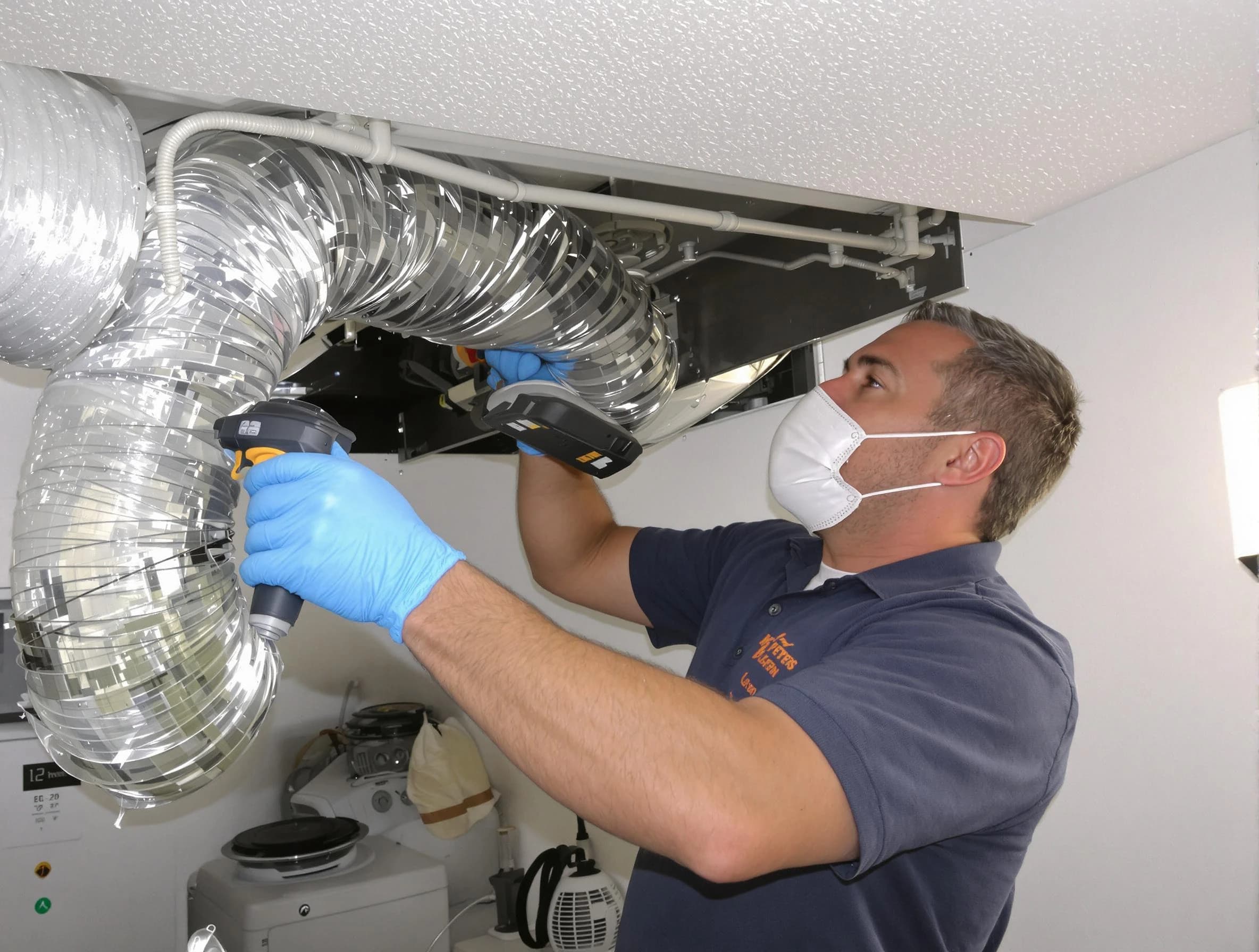 Hueytown Dryer Vent Cleaning professional performing thorough residential dryer vent cleaning in Hueytown