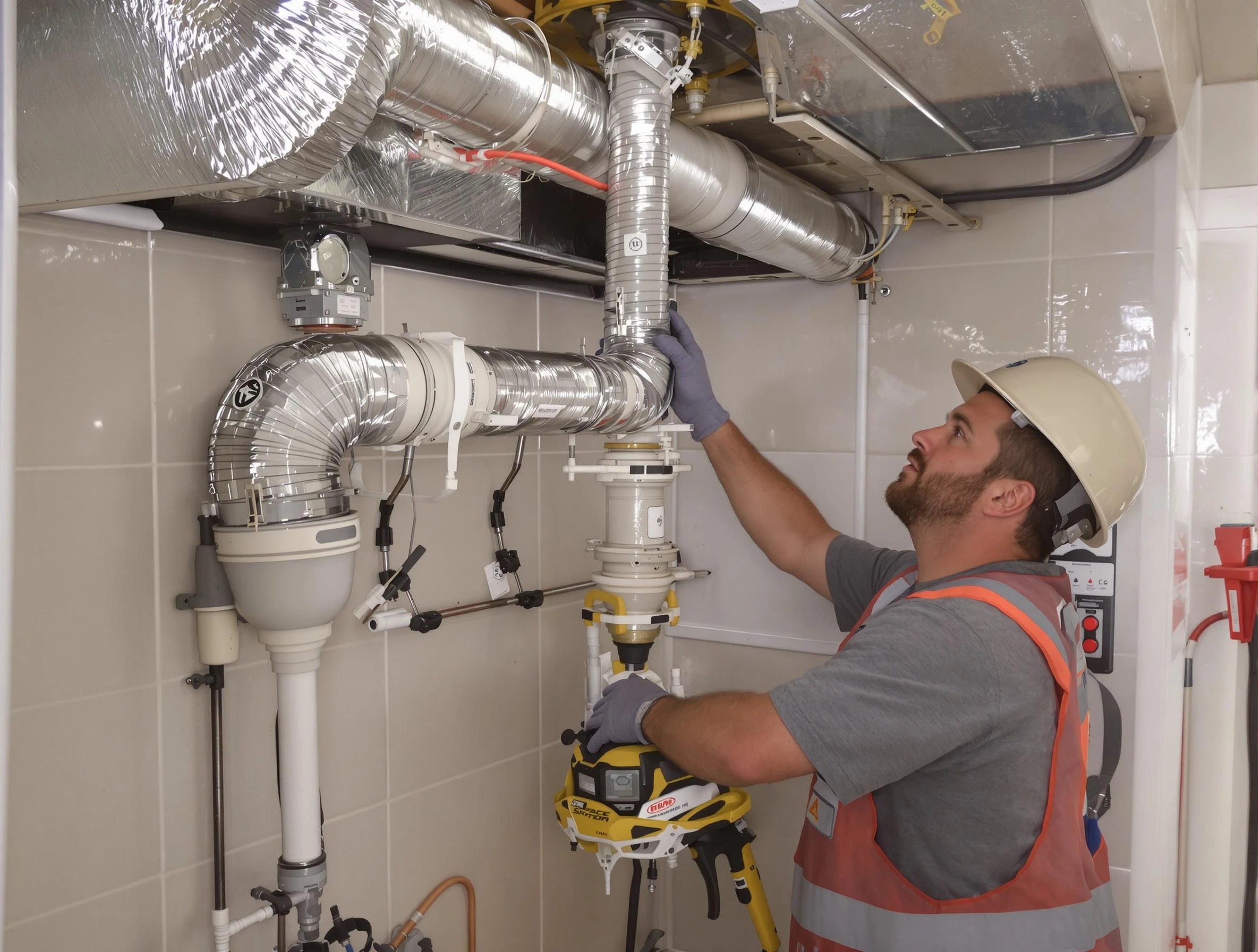 Hueytown Dryer Vent Cleaning expert performing professional dryer vent repair and installation in Hueytown